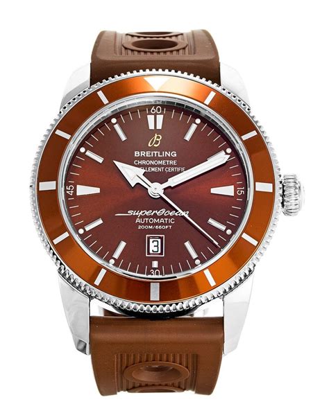 breitling superocean heritage brown strap|Breitling Superocean pre owned.